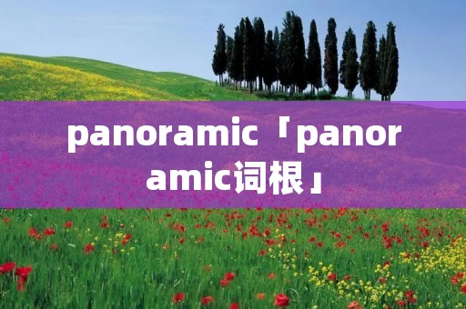 panoramic「panoramic词根」