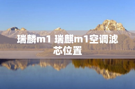瑞麟m1 瑞麒m1空调滤芯位置