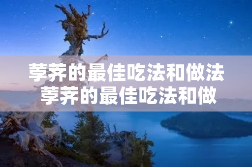 荸荠的最佳吃法和做法 荸荠的最佳吃法和做法视频