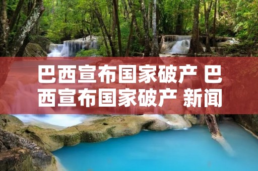 巴西宣布国家破产 巴西宣布国家破产 新闻