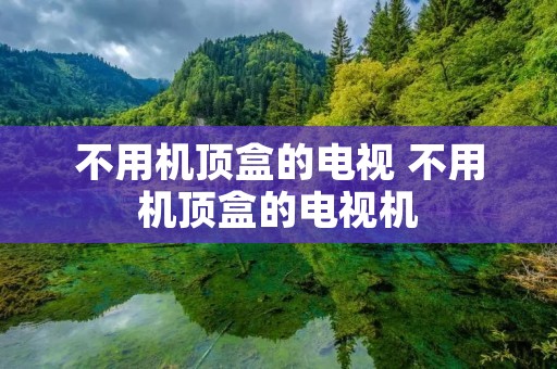 不用机顶盒的电视 不用机顶盒的电视机