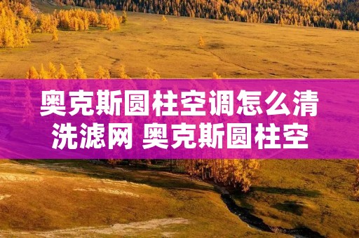 奥克斯圆柱空调怎么清洗滤网 奥克斯圆柱空调怎么清洗滤网视频教程 奥克斯圆柱空调怎么清洗滤网 奥克斯圆柱空调怎么清洗滤网视频教程