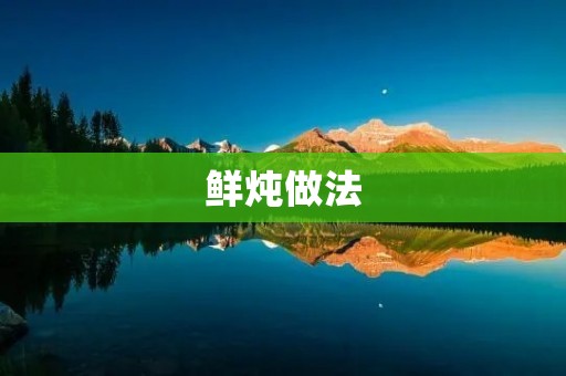 鲜炖做法:让你的家人爱上这道美味佳肴 鲜炖做法:让你的家人爱上这道美味佳肴