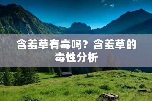 含羞草有毒吗?含羞草的毒性分析