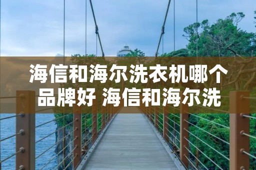 海信和海尔洗衣机哪个品牌好 海信和海尔洗衣机哪个品牌好些