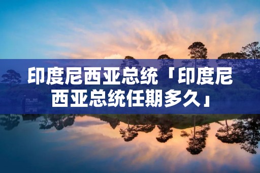 印度尼西亚总统「印度尼西亚总统任期多久」