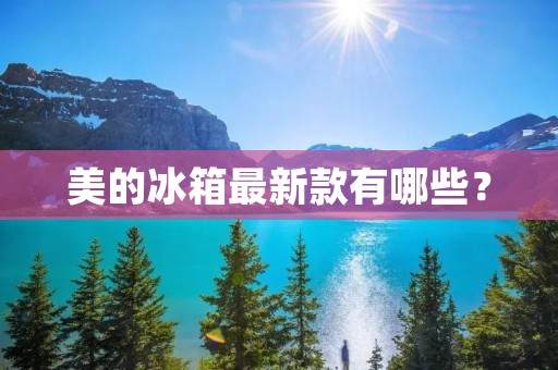 美的冰箱最新款有哪些？