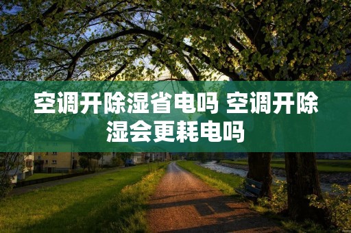 空调开除湿省电吗 空调开除湿会更耗电吗 空调开除湿省电吗 空调开除湿会更耗电吗