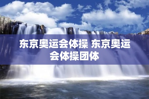 东京奥运会体操 东京奥运会体操团体