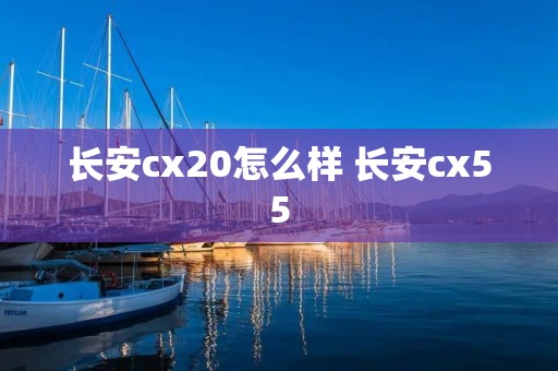 长安cx20怎么样 长安cx55
