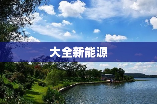 大全新能源:打造绿色低碳时代的新引擎 大全新能源:打造绿色低碳时代的新引擎