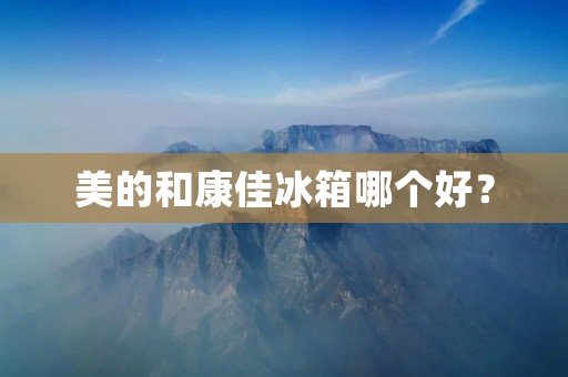 美的和康佳冰箱哪个好？