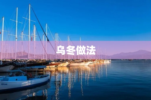 乌冬做法：让你轻松掌握制作技巧