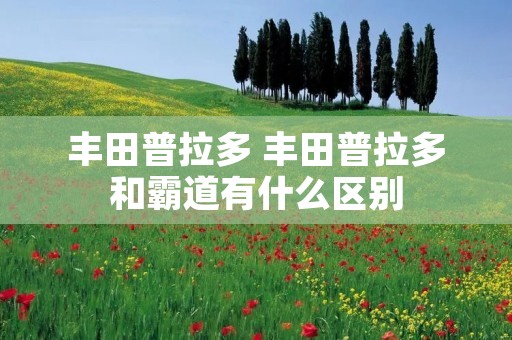 丰田普拉多 丰田普拉多和霸道有什么区别 丰田普拉多 丰田普拉多和霸道有什么区别