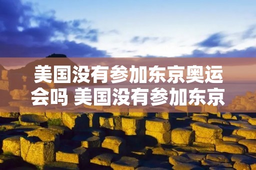 美国没有参加东京奥运会吗 美国没有参加东京奥运会吗为什么