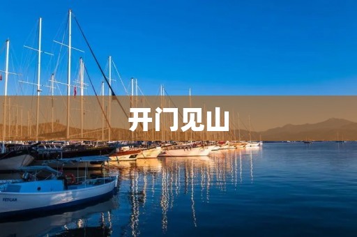 开门见山:成语中的“见字开头”