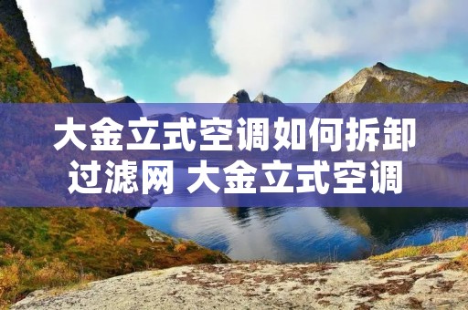 大金立式空调如何拆卸过滤网 大金立式空调如何拆卸过滤网图解视频