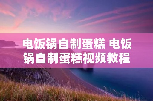 电饭锅自制蛋糕 电饭锅自制蛋糕视频教程