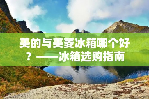 美的与美菱冰箱哪个好？——冰箱选购指南