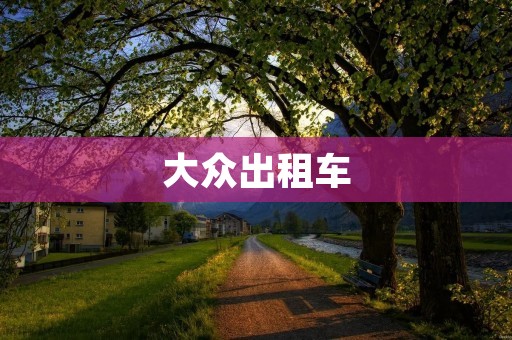 大众出租车:时代变迁中的共同记忆 大众出租车:时代变迁中的共同记忆