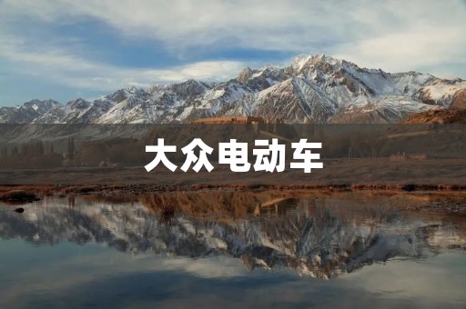 大众电动车:走向未来的环保出行 大众电动车:走向未来的环保出行