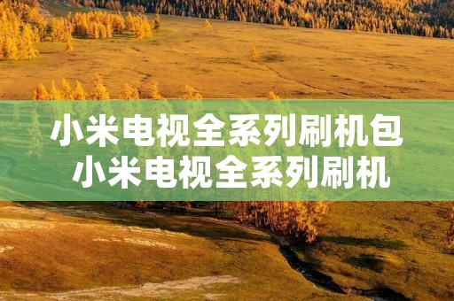 小米电视全系列刷机包 小米电视全系列刷机包怎么用