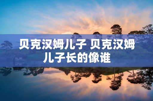 贝克汉姆儿子 贝克汉姆儿子长的像谁