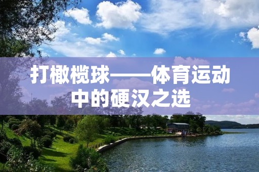 打橄榄球——体育运动中的硬汉之选 打橄榄球——体育运动中的硬汉之选