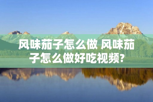 风味茄子怎么做 风味茄子怎么做好吃视频?