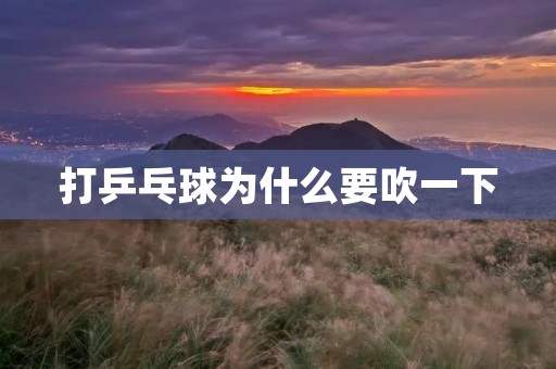 打乒乓球为什么要吹一下 打乒乓球为什么要吹一下