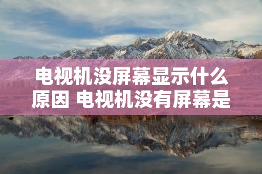 电视机没屏幕显示什么原因 电视机没有屏幕是怎么回事