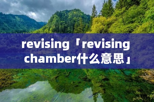 revising「revising chamber什么意思」