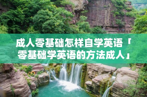 成人零基础怎样自学英语「零基础学英语的方法成人」
