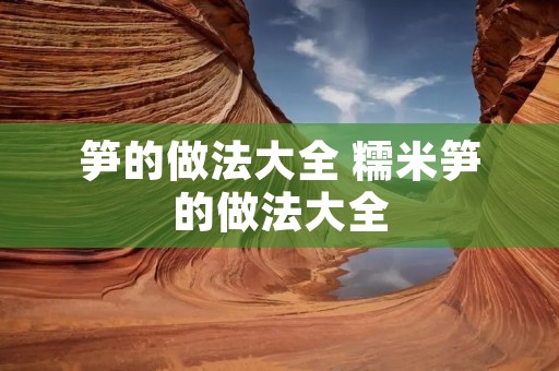 笋的做法大全 糯米笋的做法大全