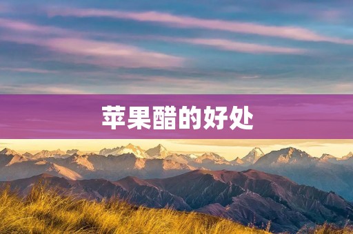 苹果醋的好处:从祛斑到减肥的全方位健康好帮手