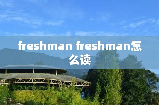 freshman freshman怎么读