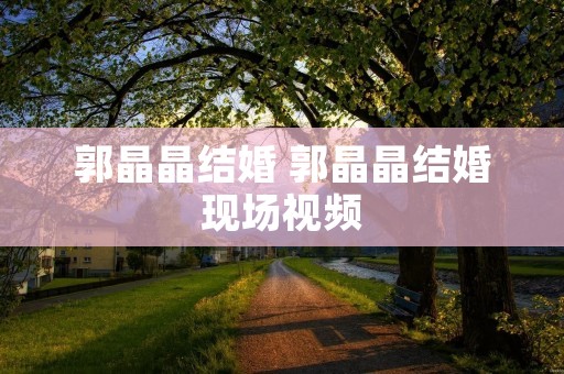 郭晶晶结婚 郭晶晶结婚现场视频