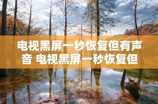 电视黑屏一秒恢复但有声音 电视黑屏一秒恢复但有声音怎么办