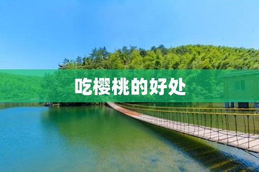 吃樱桃的好处:从营养角度看