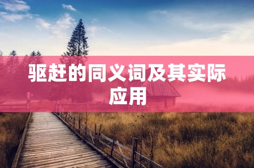 驱赶的同义词及其实际应用
