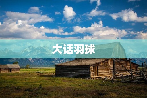 大话羽球：让你爱上运动的新选择
