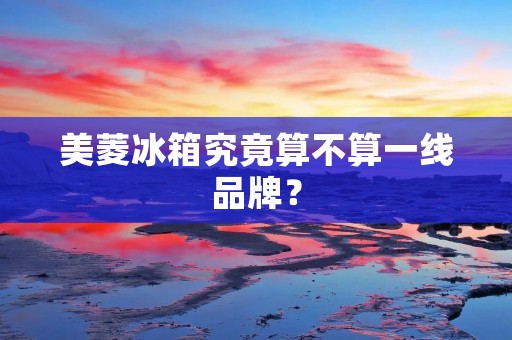 美菱冰箱究竟算不算一线品牌? 美菱冰箱究竟算不算一线品牌?