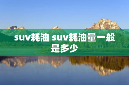 suv耗油 suv耗油量一般是多少