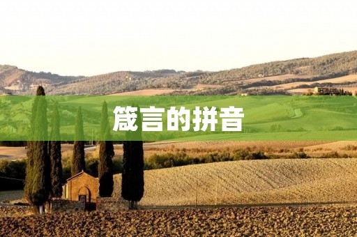 箴言的拼音：智慧的汇聚