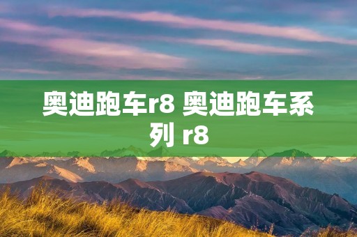 奥迪跑车r8 奥迪跑车系列 r8