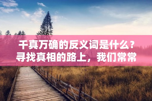 千真万确的反义词是什么？寻找真相的路上，我们常常会遭遇到谎言和虚假信息，而千真万确则成为我们寻求真相的最佳助手。千真万确的反义词是什么？它们又是如何影响我们的认知和行为呢？