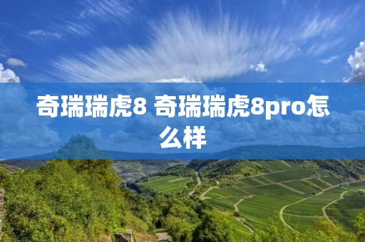 奇瑞瑞虎8 奇瑞瑞虎8pro怎么样