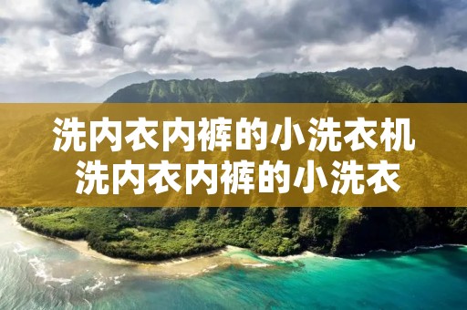 洗内衣**的小洗衣机 洗内衣**的小洗衣机不工作了怎么办