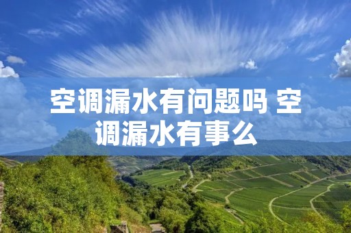 空调漏水有问题吗 空调漏水有事么
