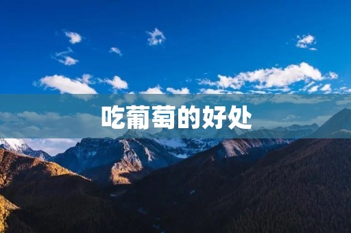 吃葡萄的好处